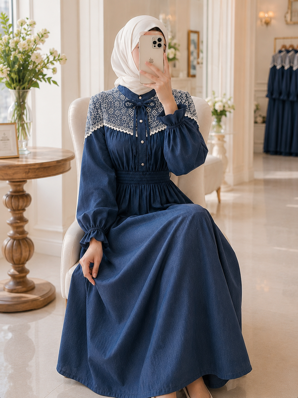 پیراهن جین نگار🌸