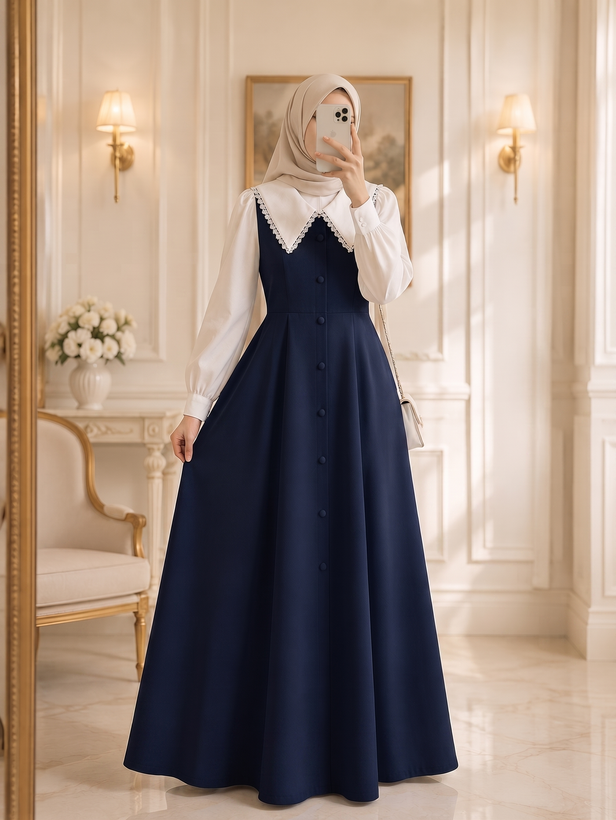 ست شومیز و سارافون صدف🌸