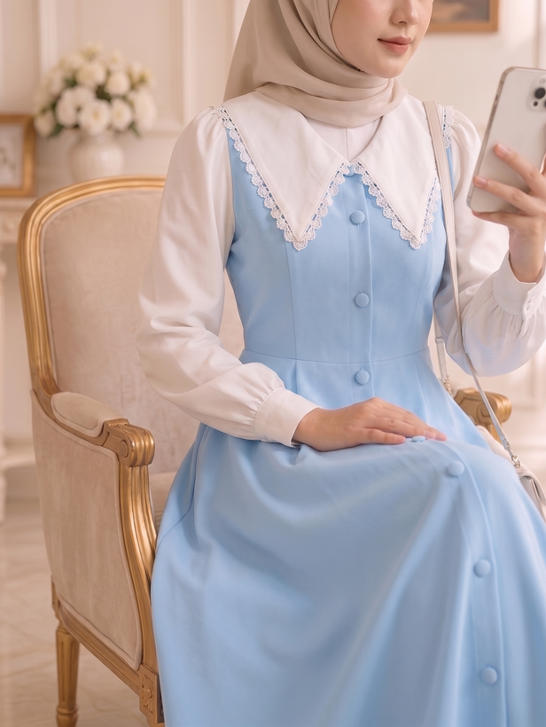 ست شومیز و سارافون صدف🌸